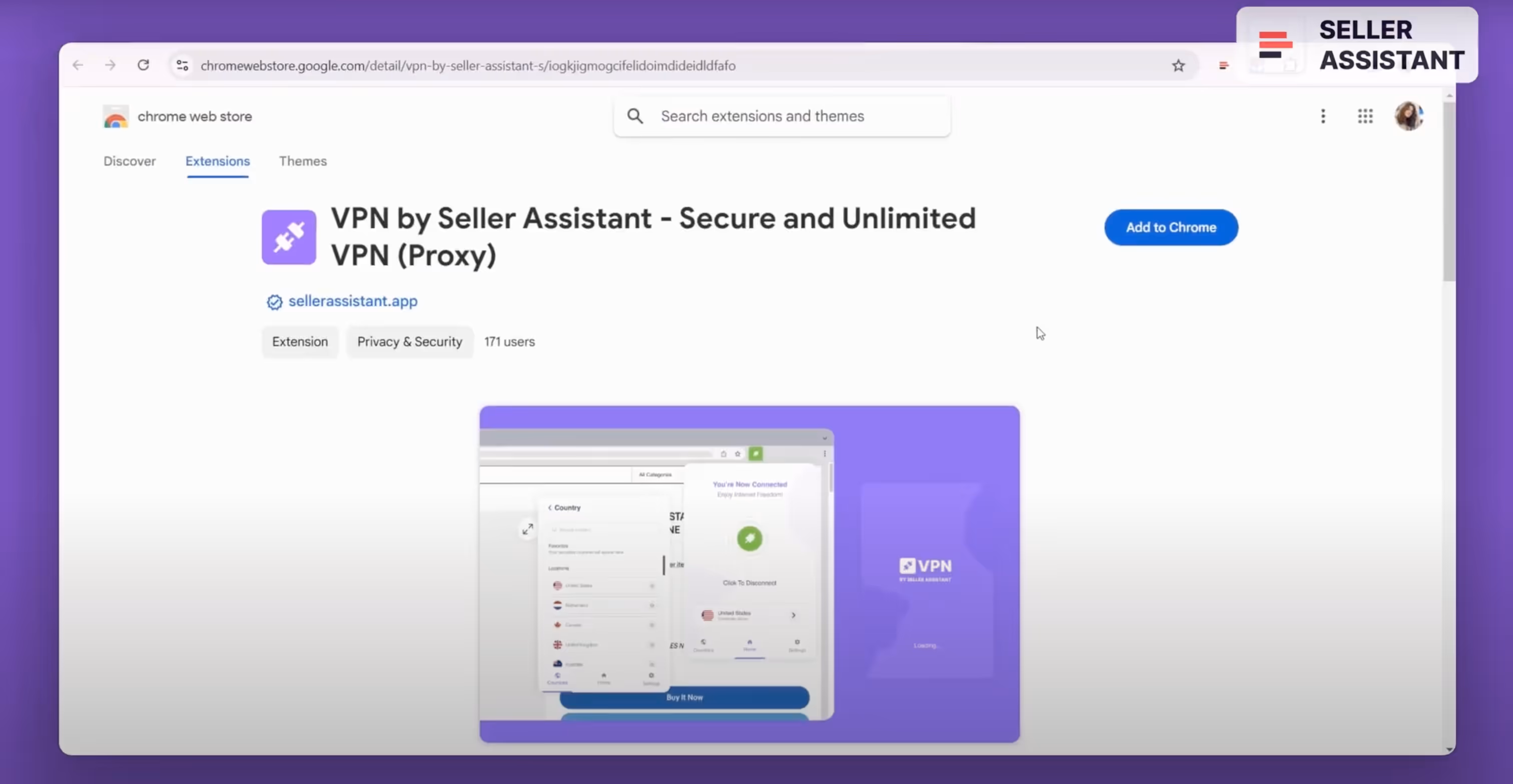 VPN by Seller Assistant