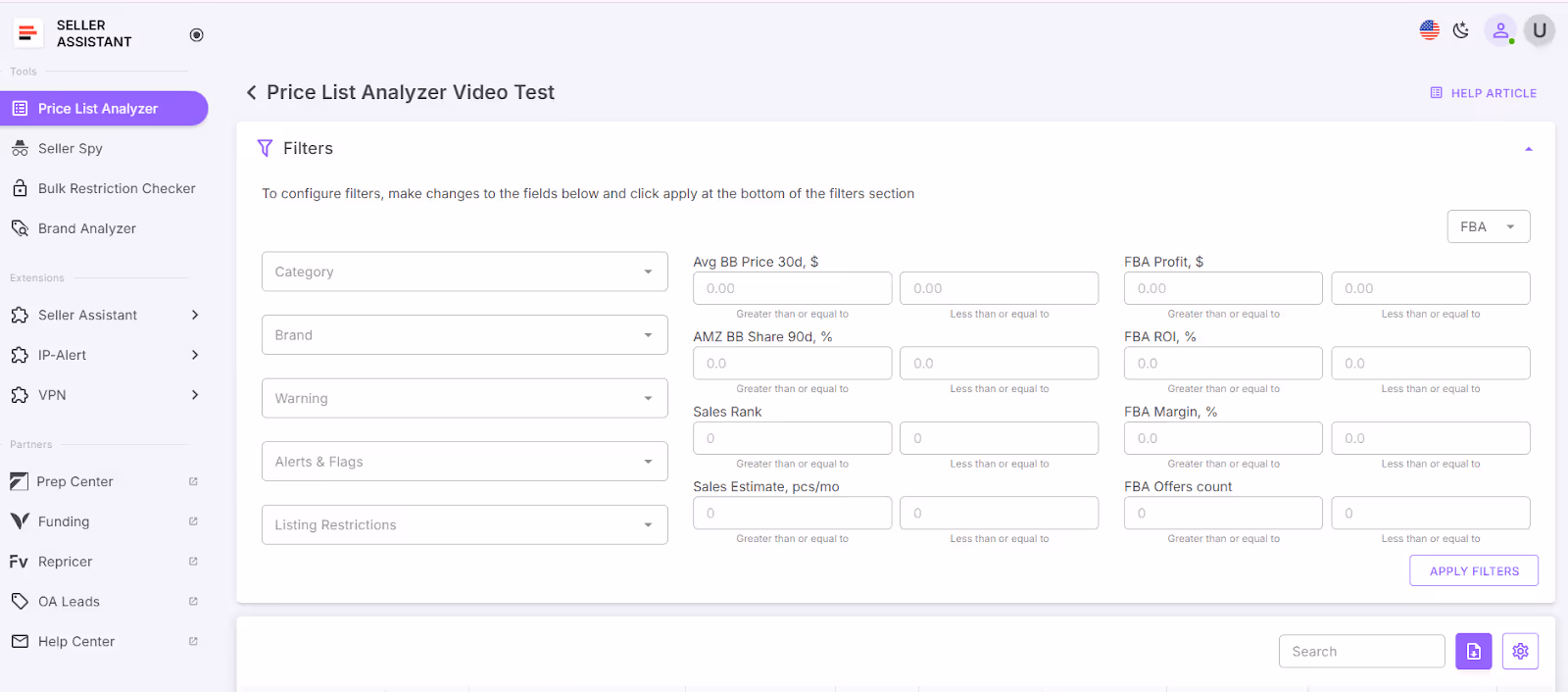 Customize your filters