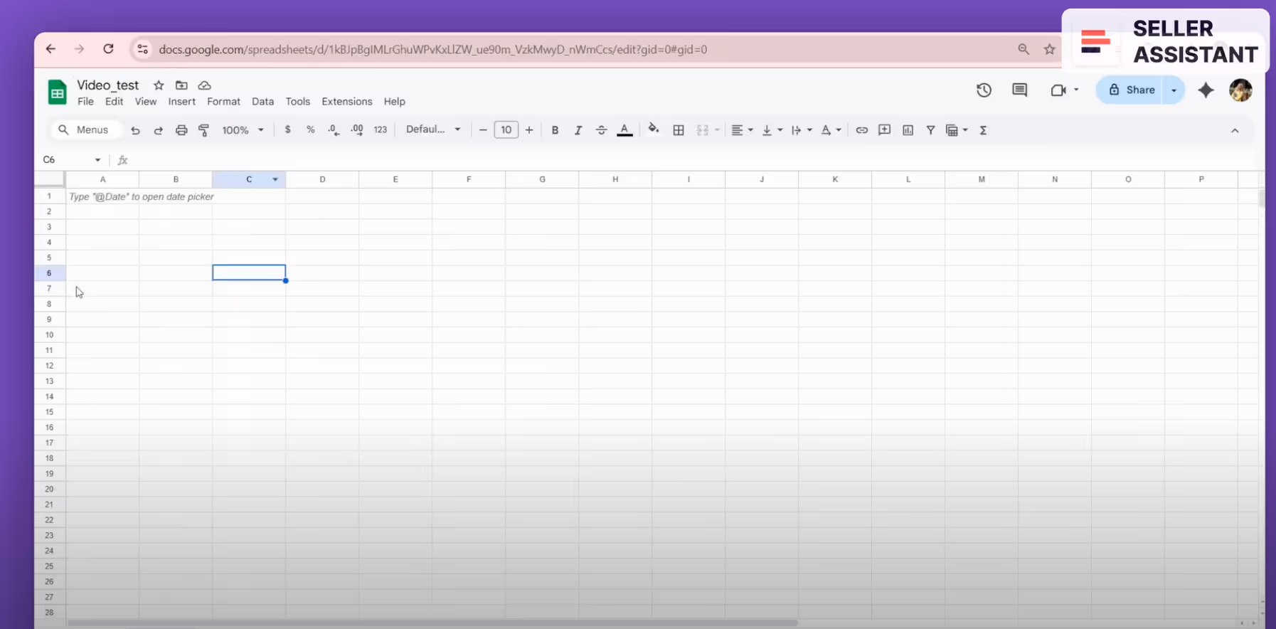 Create a new spreadsheet in your Google Drive that meets the following criteria: