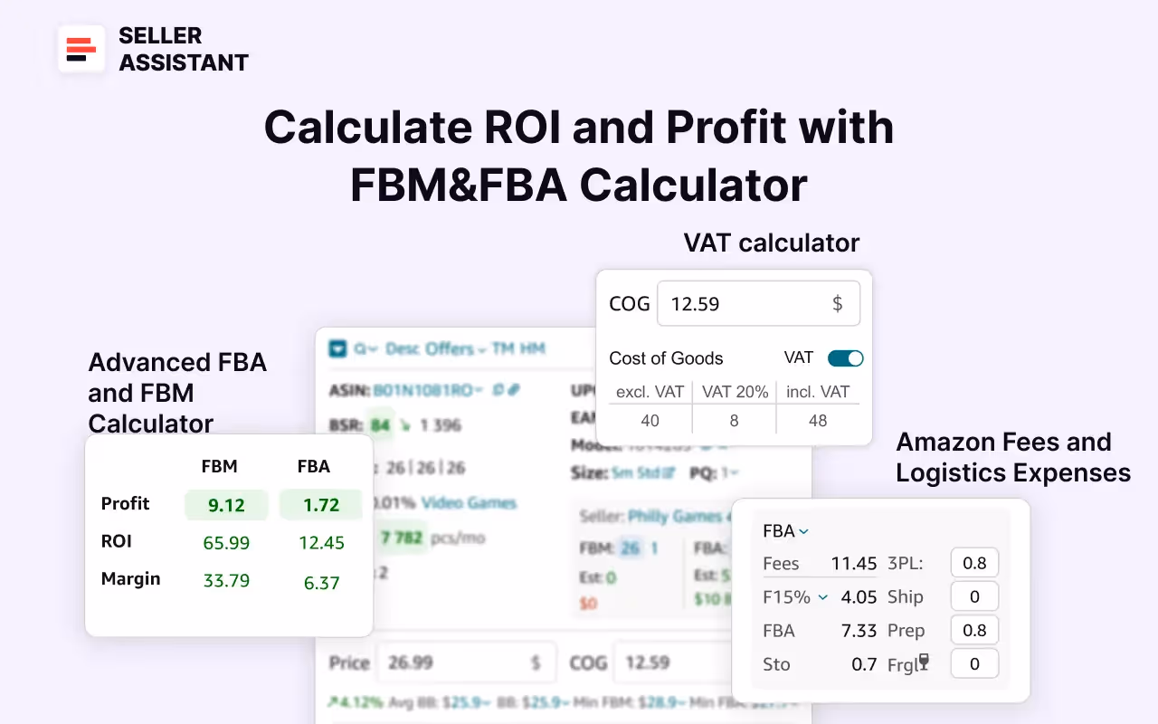 Seller Assistant FBM&FBA calculator
