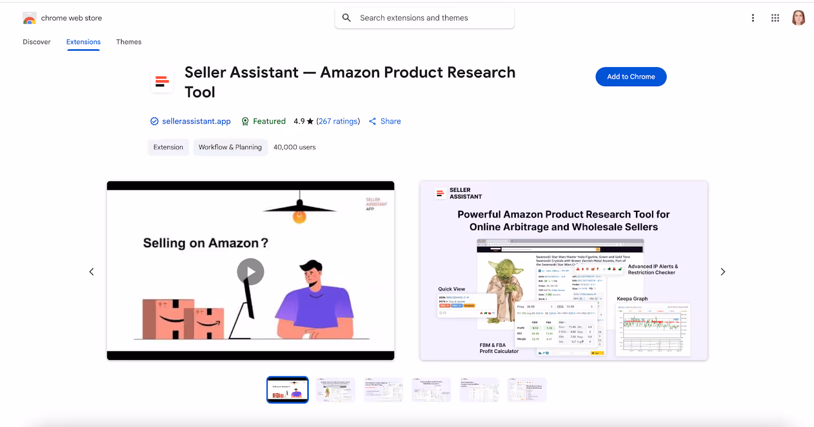 Redirect to the Chrome Store