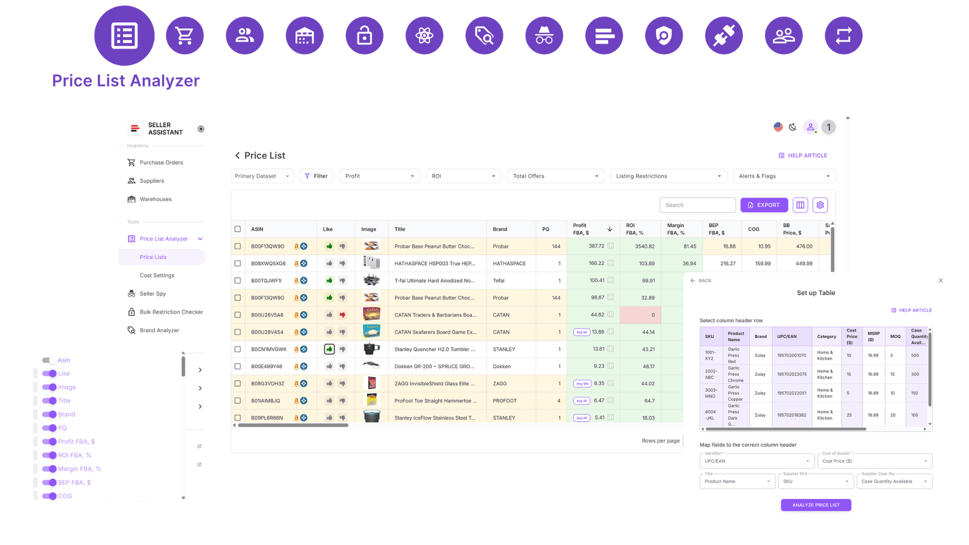 Price List Analyzer
