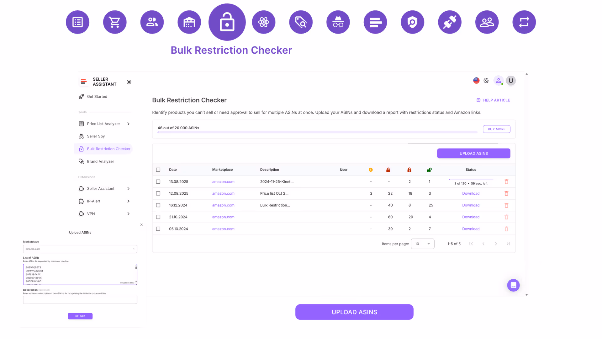 Bulk Restriction Checker