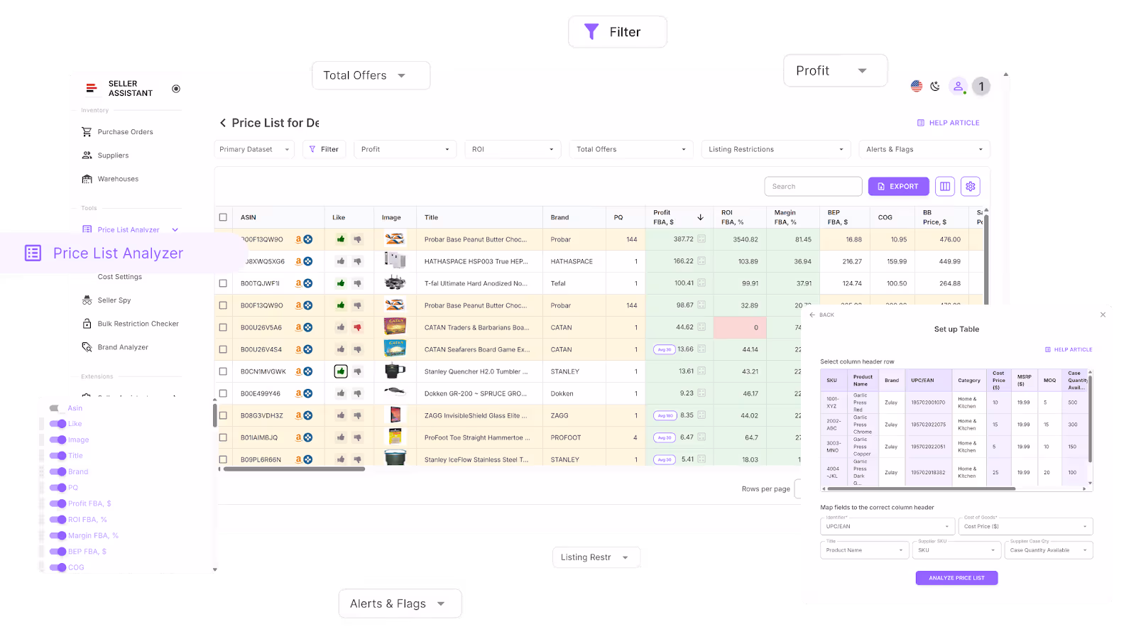 Price List Analyzer