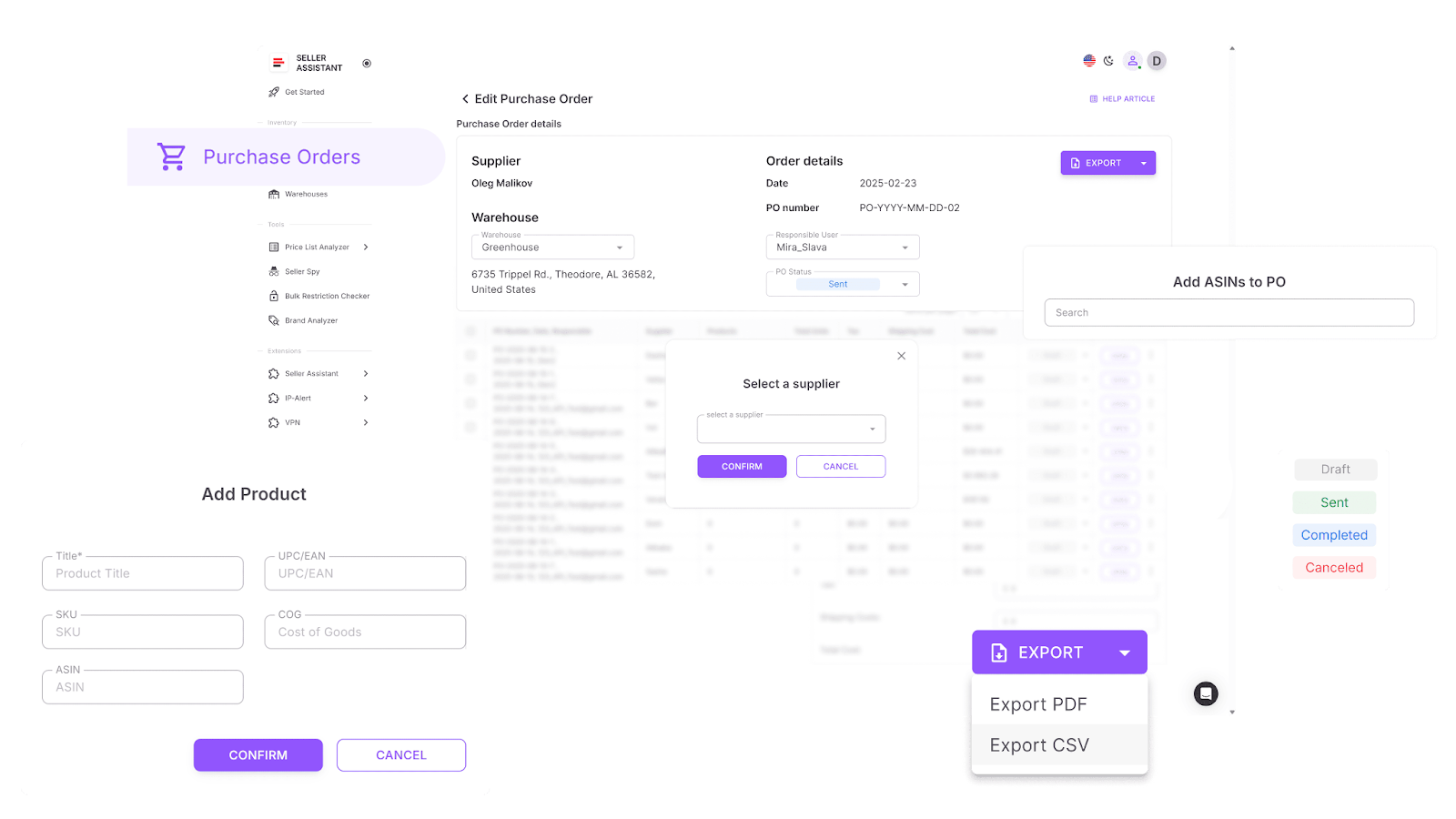 Módulo de Órdenes de Compra