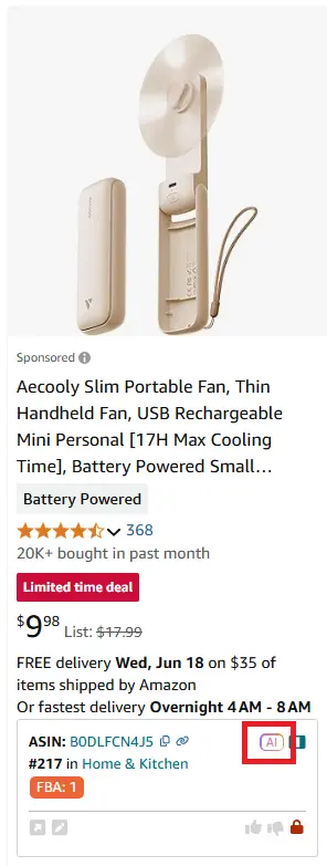 Sourcing AI, Seller Assistant'ta gerçek Amazon ürün verilerini kullanarak ABD merkezli tedarikçileri bulmaya yardımcı olan yerleşik bir araçtır.