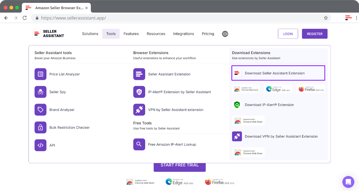 Установите Seller Assistant Extension