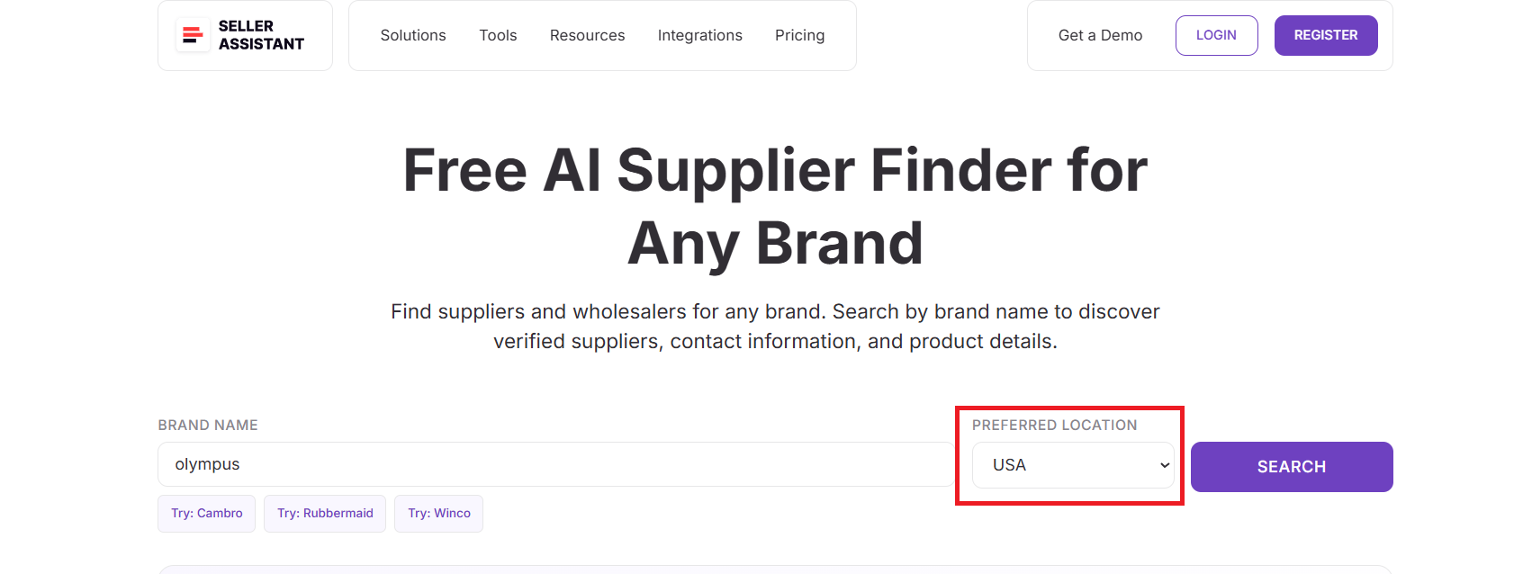 Seleccionar la ubicación del distribuidor