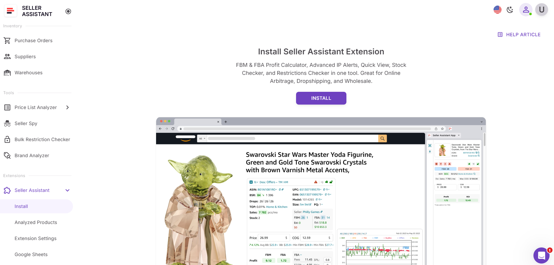 Instala la Extensión