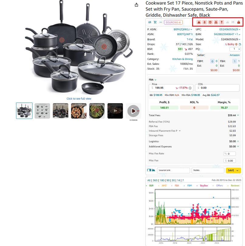 Open an Amazon product page