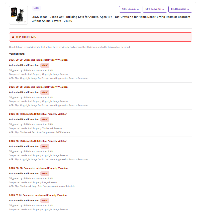 Review IP risk results

