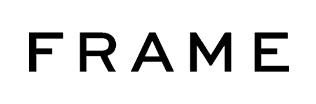 Logo text spelling 'FRAME' in bold, black uppercase letters with a modern, geometric style.