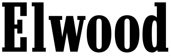 Black Elwood brand logo text in a modern sans-serif font on a white background.