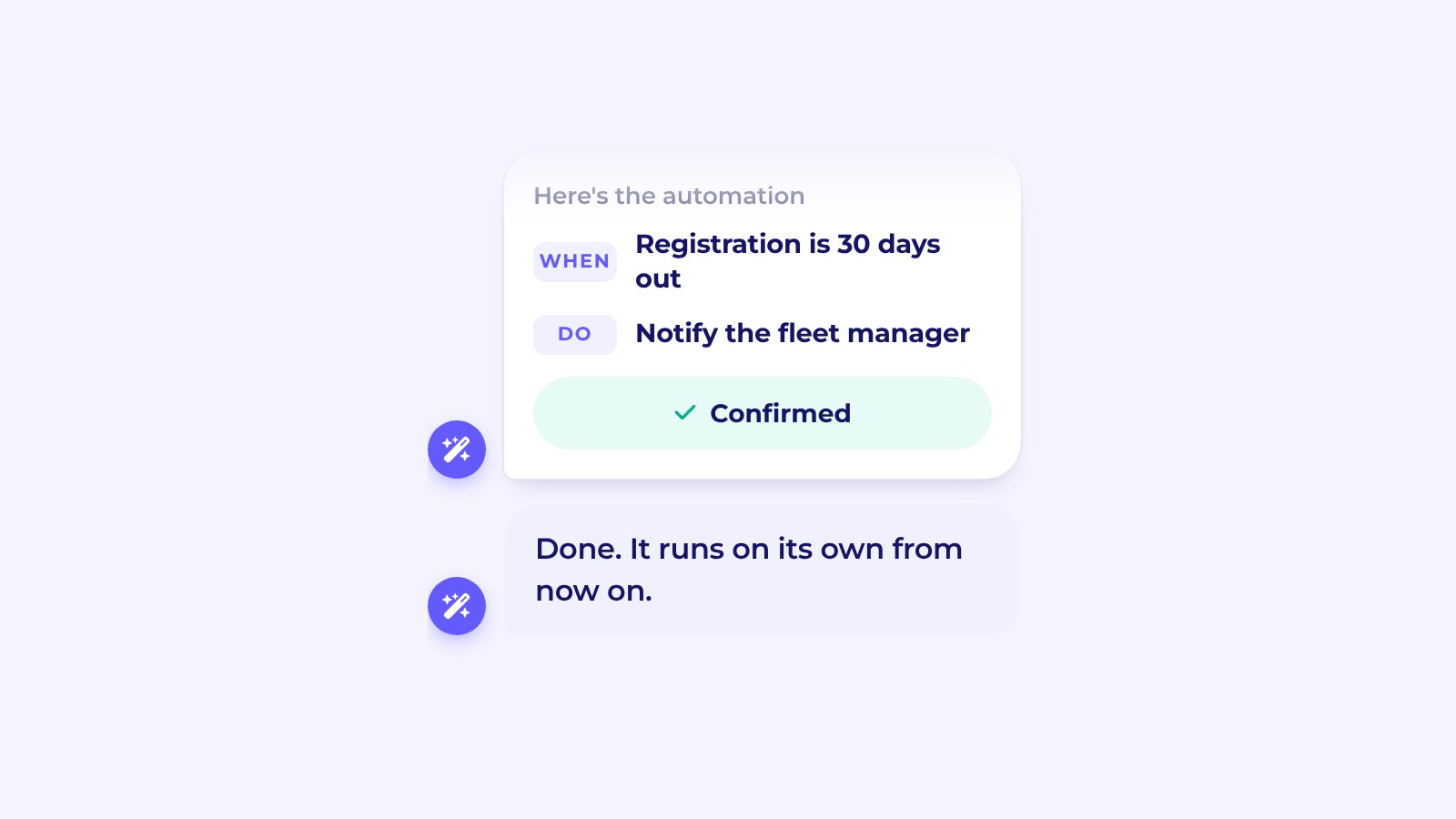 Loopit AI Chat answering a question about the fleet
