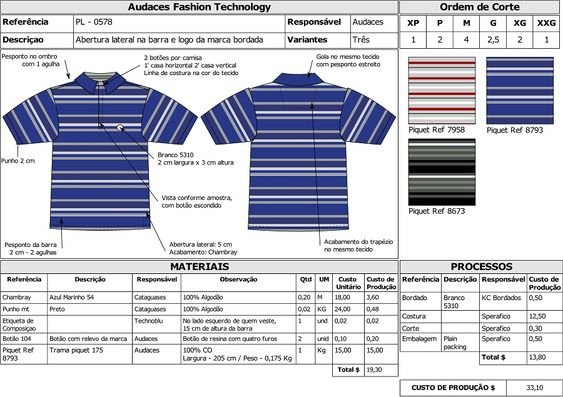 FICHA TECNICA DE ROPA GAT FASHION LAB