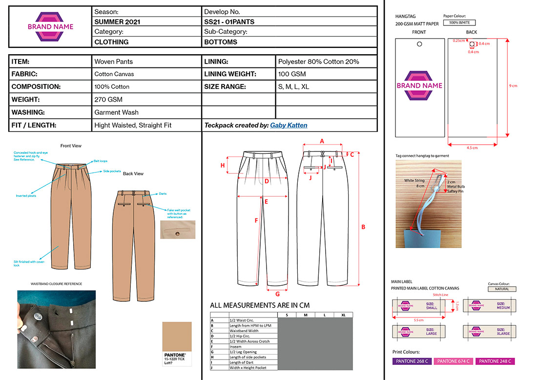 FICHA TECNICA DE ROPA GAT FASHION LAB