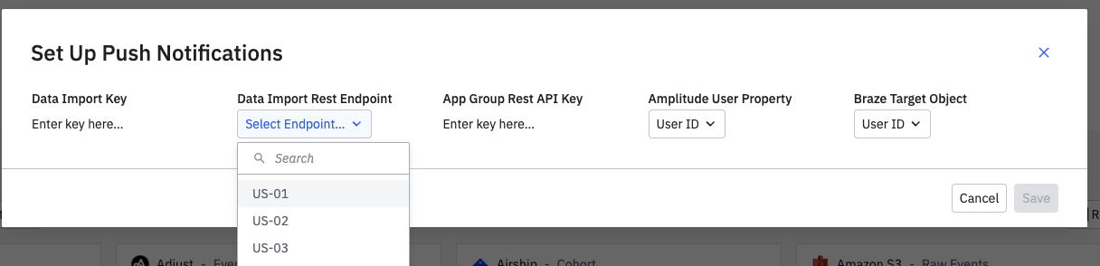 Data Import Key