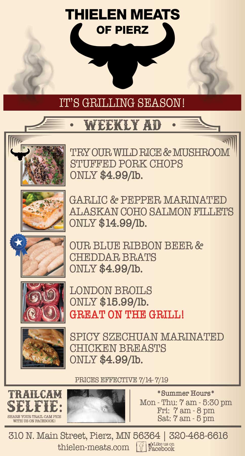 Thielen Meats Pierz Weekly Specials