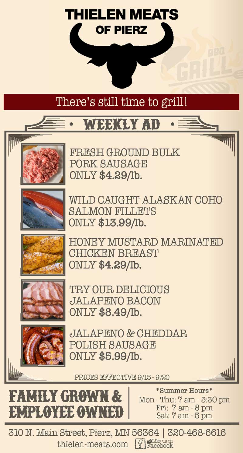 Thielen Meats Pierz Weekly Specials