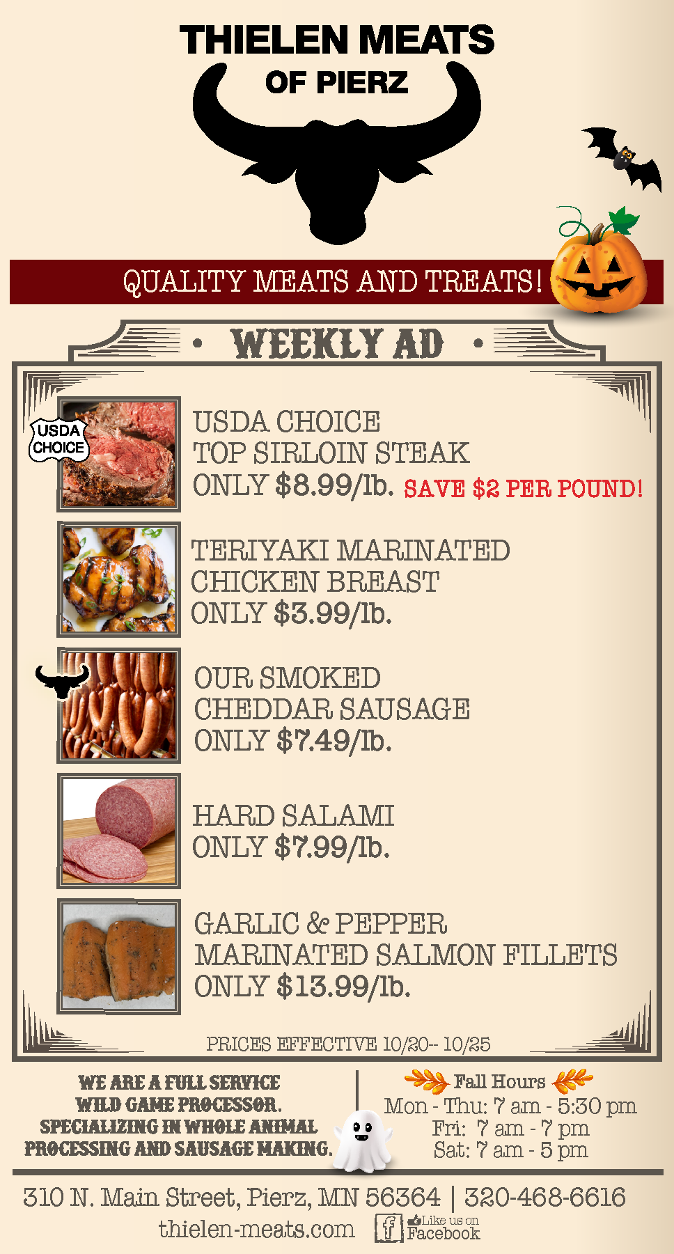 Thielen Meats Pierz Weekly Specials