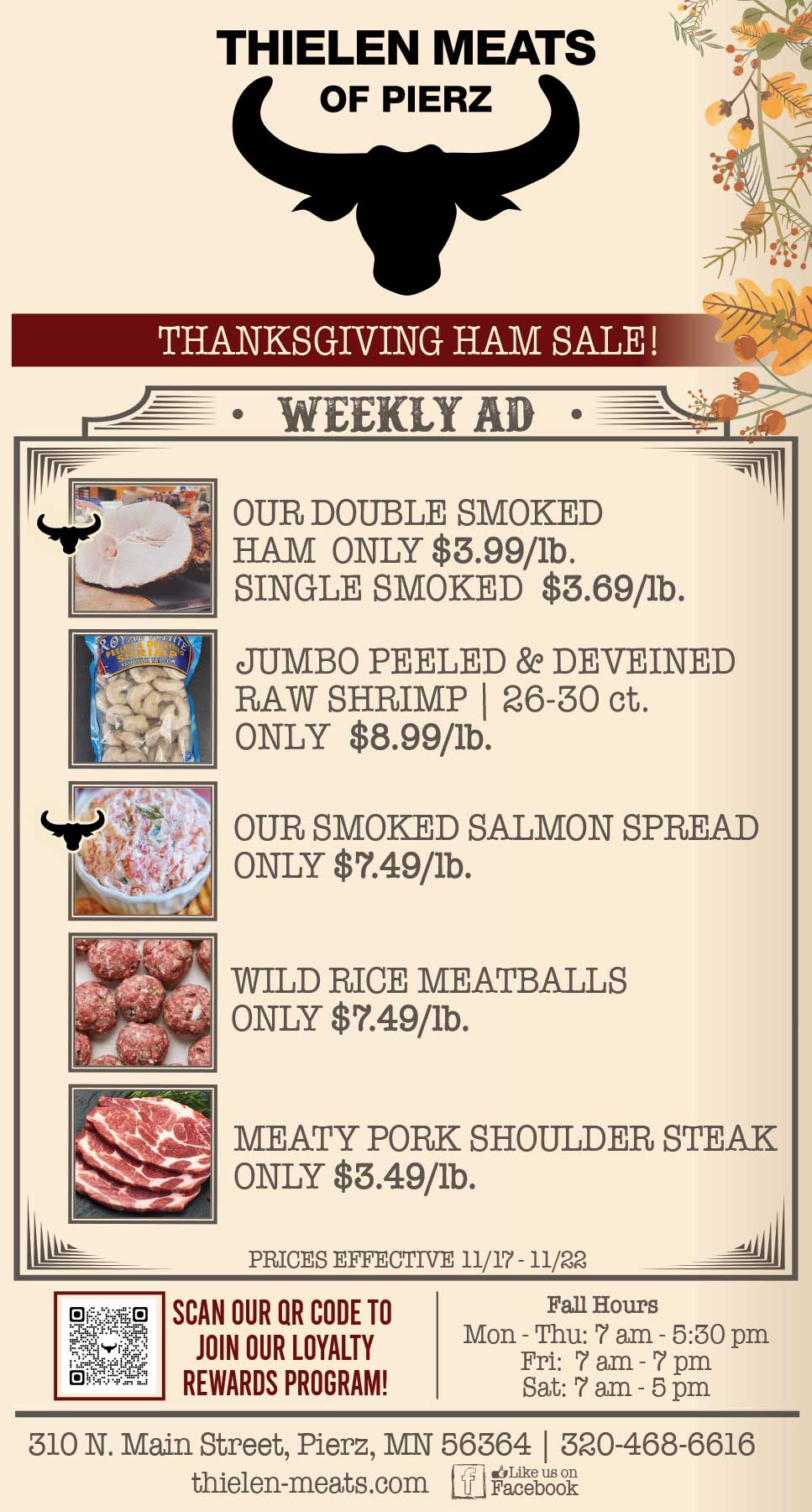 Thielen Meats Pierz Weekly Specials