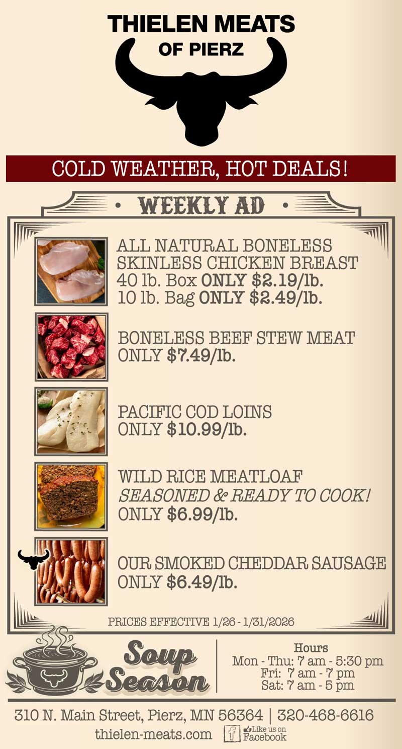 Thielen Meats Pierz Weekly Specials