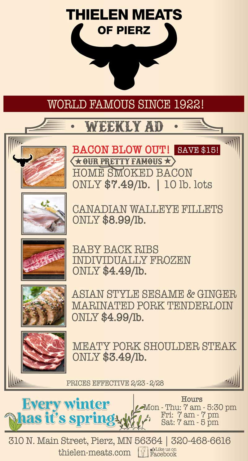 Thielen Meats Pierz Weekly Specials