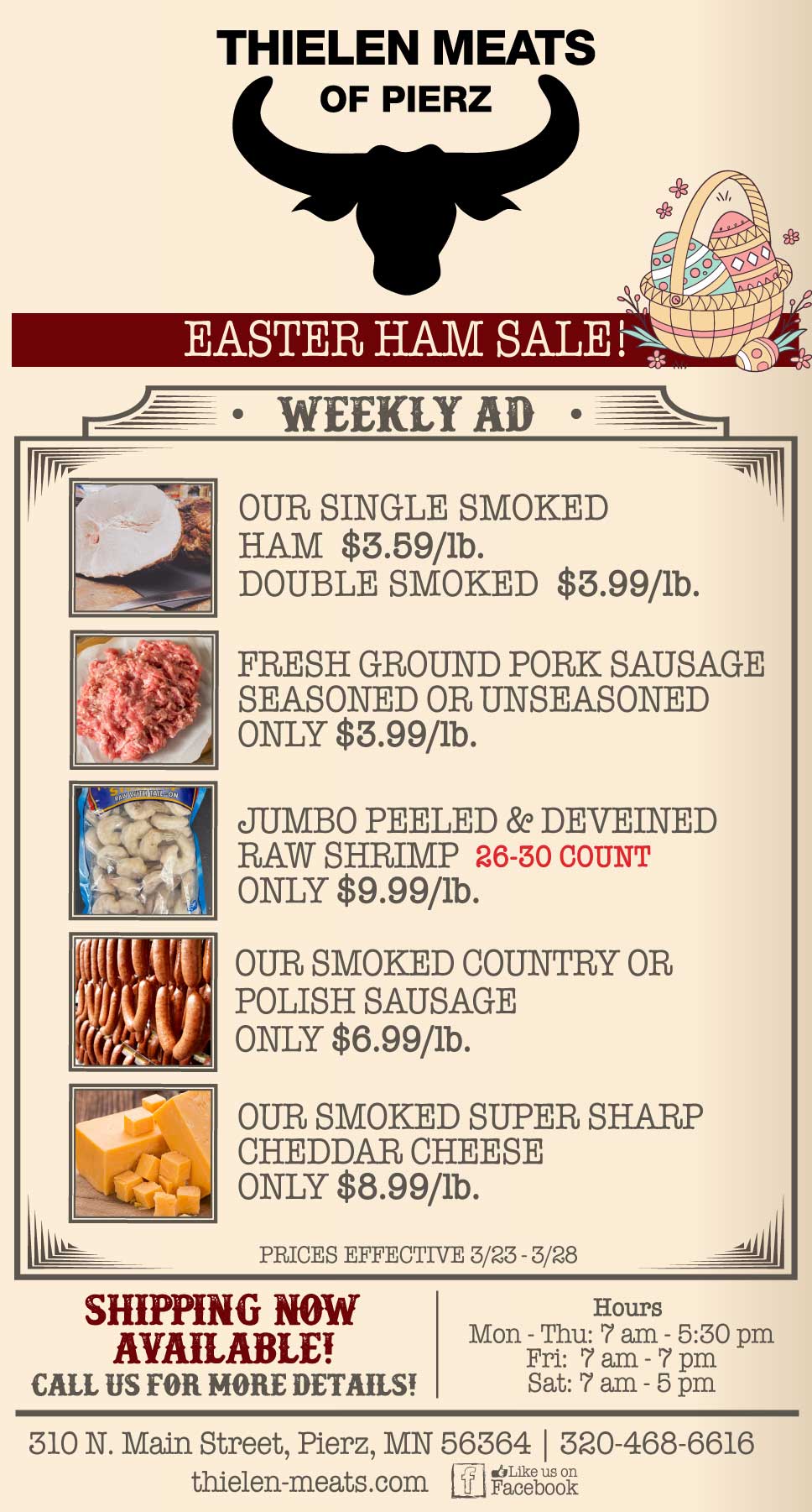 Thielen Meats Pierz Weekly Specials