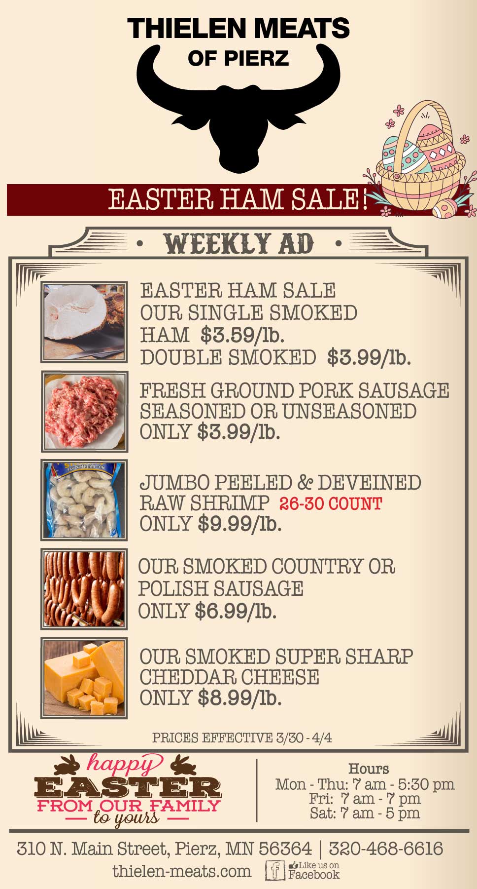 Thielen Meats Pierz Weekly Specials