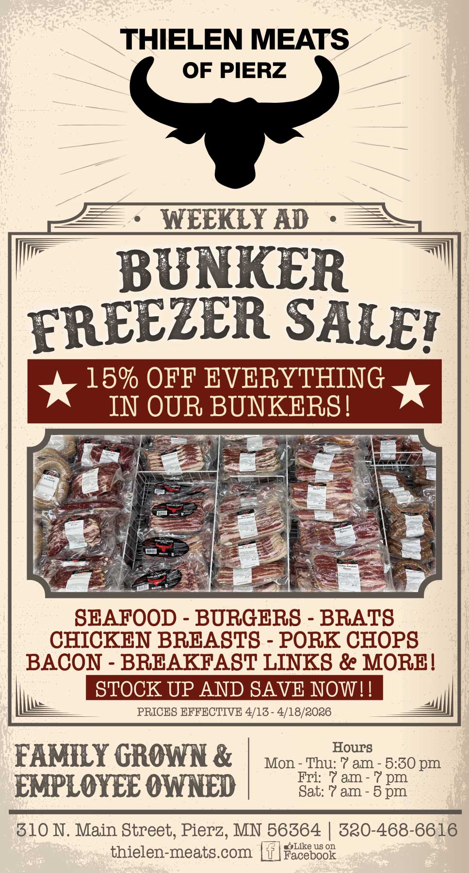 Thielen Meats Pierz Weekly Specials