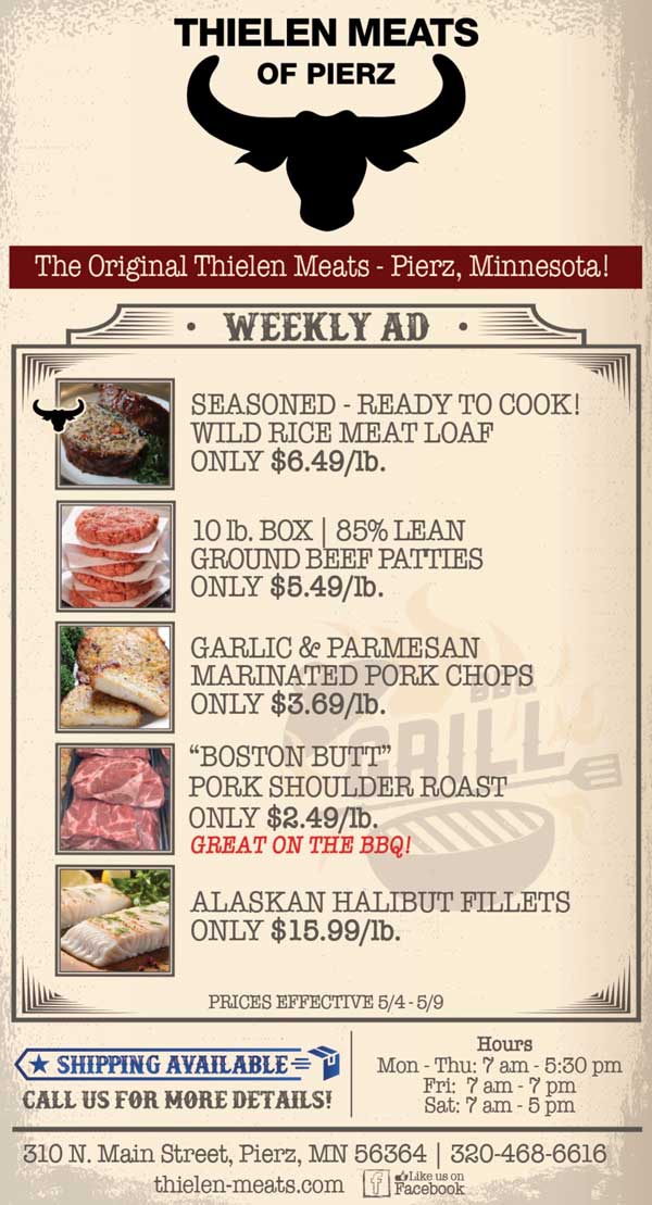 Thielen Meats Pierz Weekly Specials
