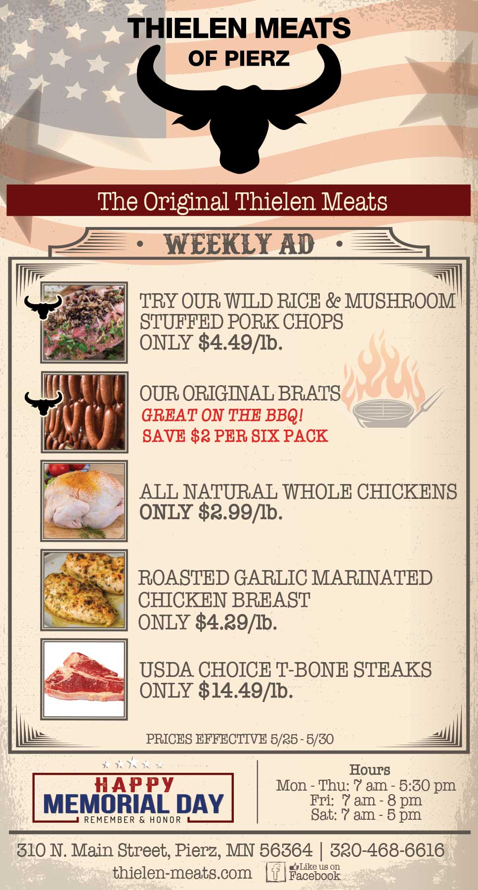 Thielen Meats Pierz Weekly Specials