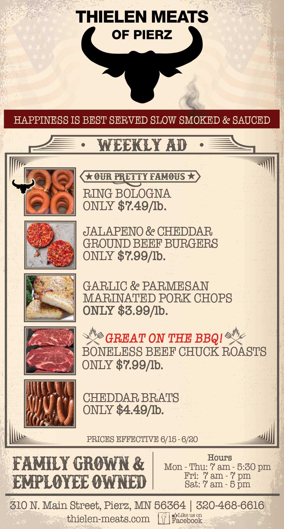 Thielen Meats Pierz Weekly Specials