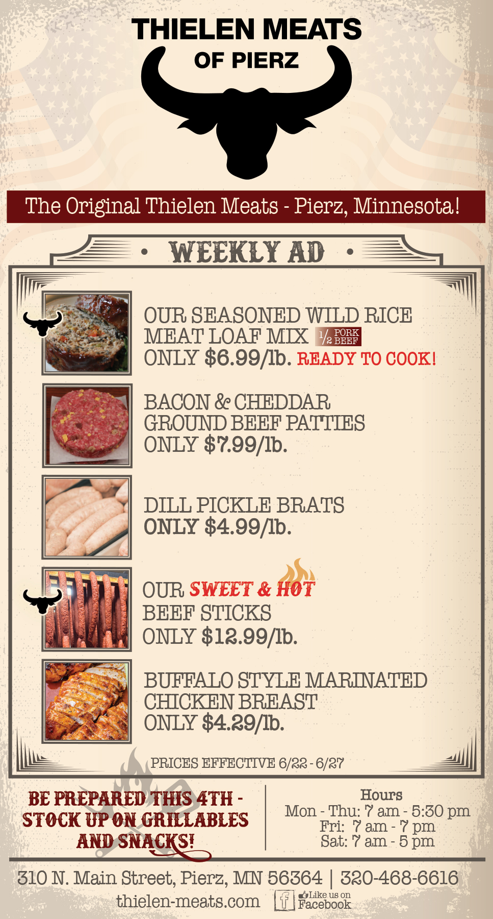 Thielen Meats Pierz Weekly Specials