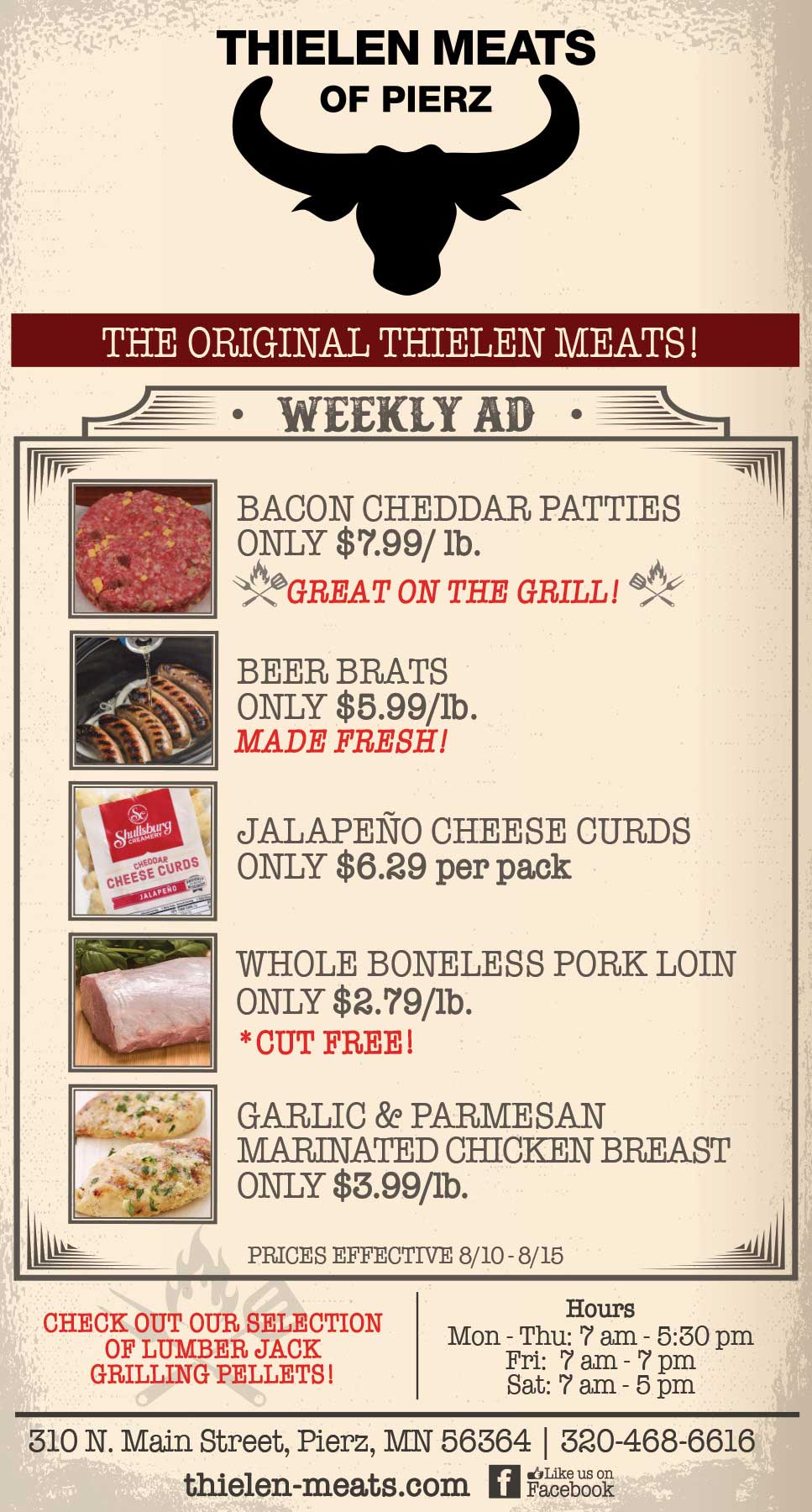 Thielen Meats Pierz Weekly Specials