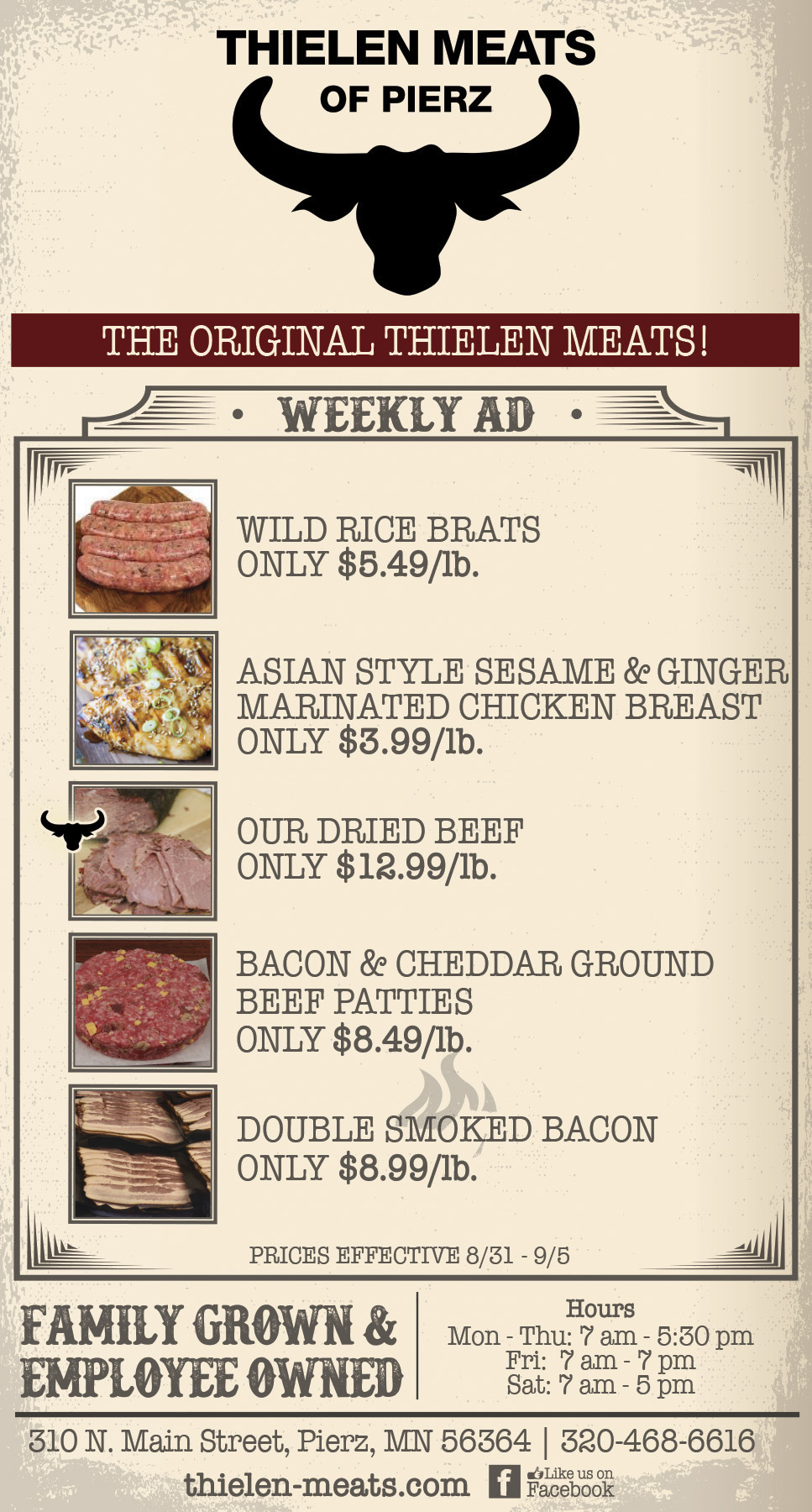 Thielen Meats Pierz Weekly Specials