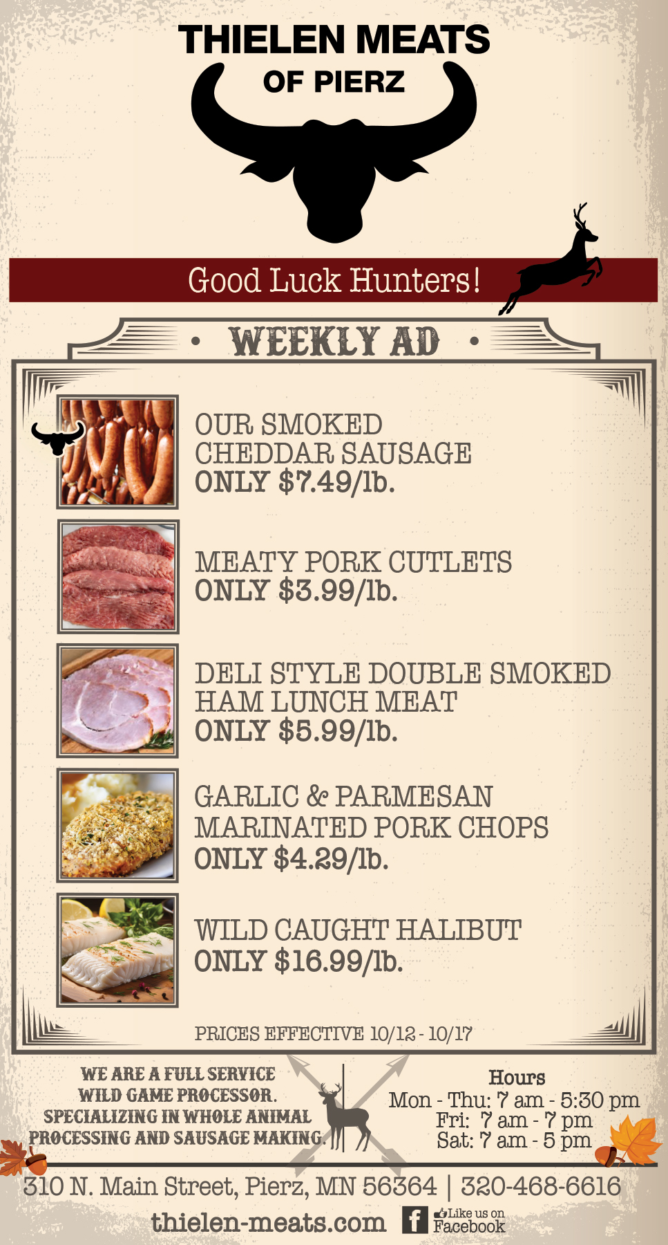 Thielen Meats Pierz Weekly Specials