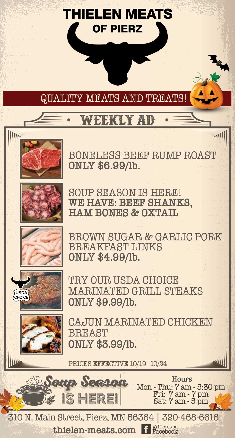 Thielen Meats Pierz Weekly Specials