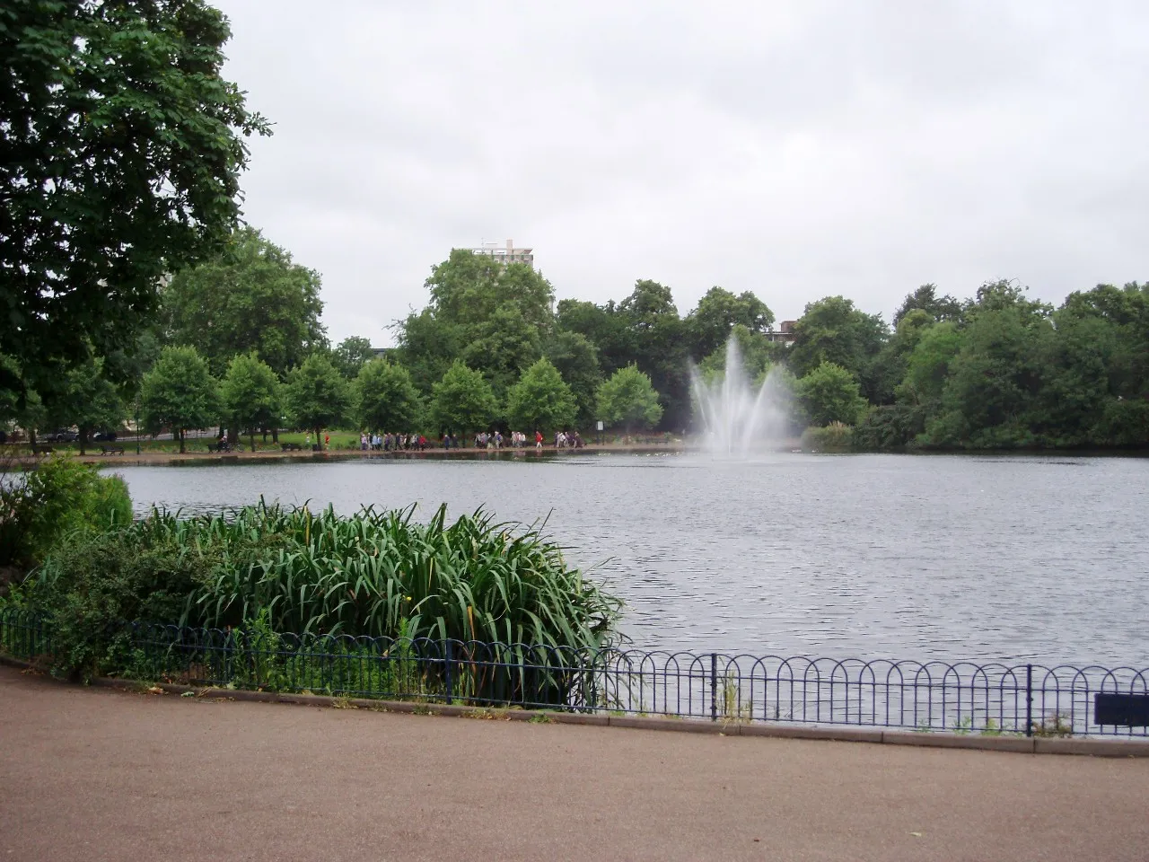 Still lake at Victoria Park in East London.
