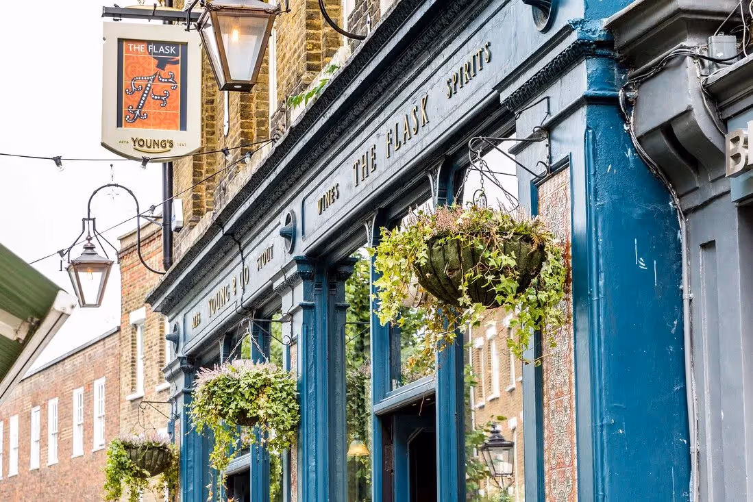 Inside of The Flask in Hampstead