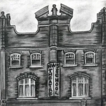 Two students performing an act at the NW5 Theatre School