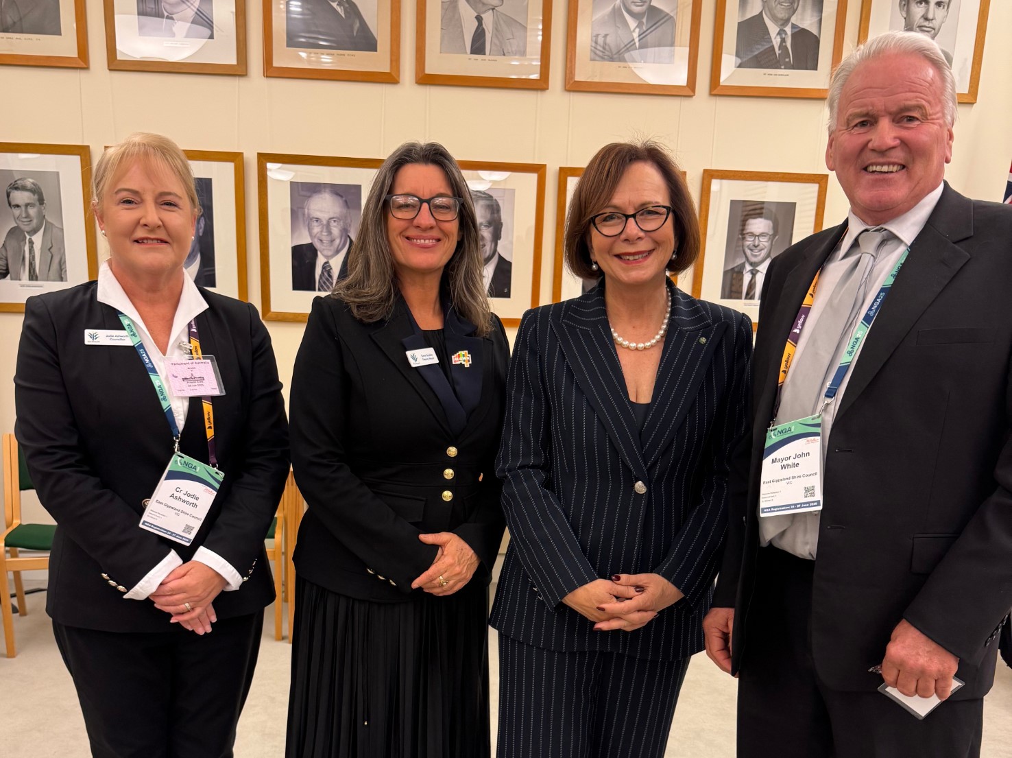 Crs Ashworth, Buckley and White with Dr Anne Webster (Shadow Minister for Regional Development, Local Government and Territories, and Regional Communications).