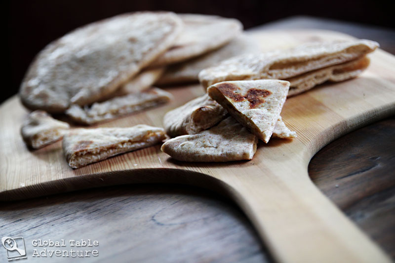 Grilled Whole Wheat Pita Bread Recipe