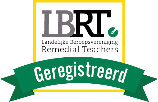 Geregistreerd lid van de LBRT, de Landelijke Beroepsvereniging Remedial Teachers