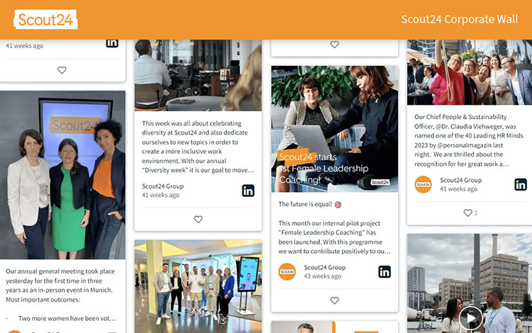 social media digital display in the city