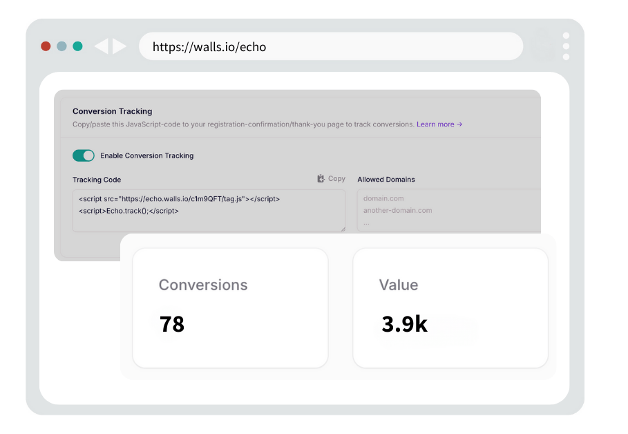 A screenshot of 2 different graphs that show the breakdown of sources vs. networks.