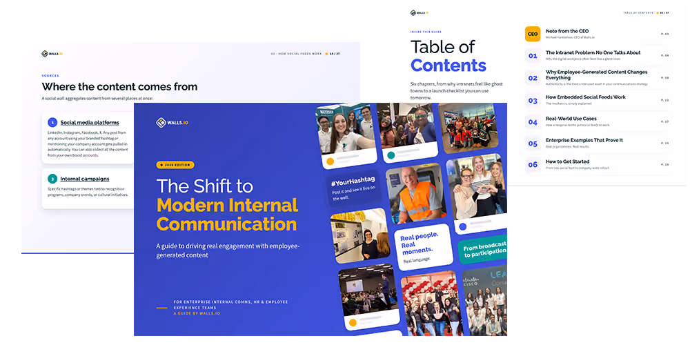 The Shift to Modern Internal Communication eBook preview