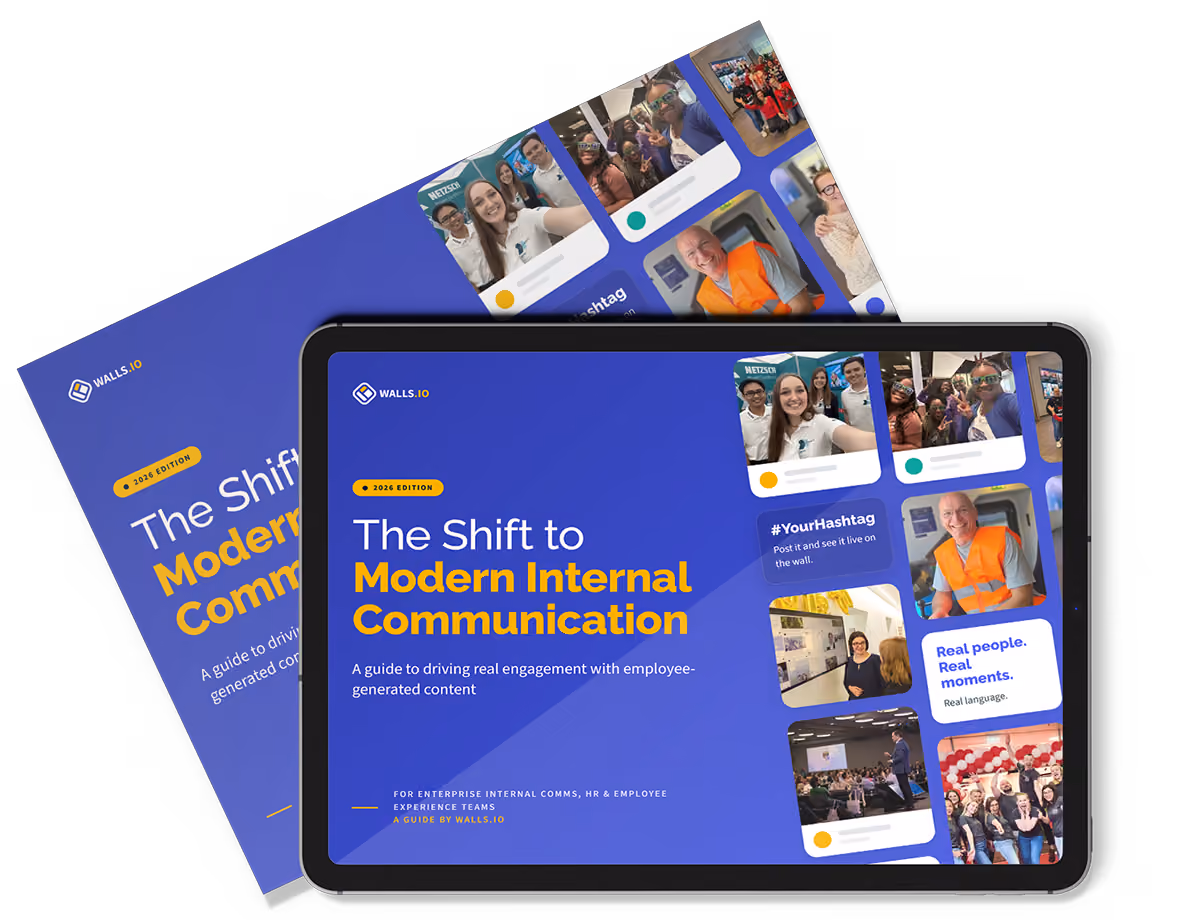 The Shift to Modern Internal Communication  (a guide for driving real engagement) mockup