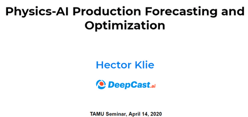 Hector Klie presents at TAMU Seminar
