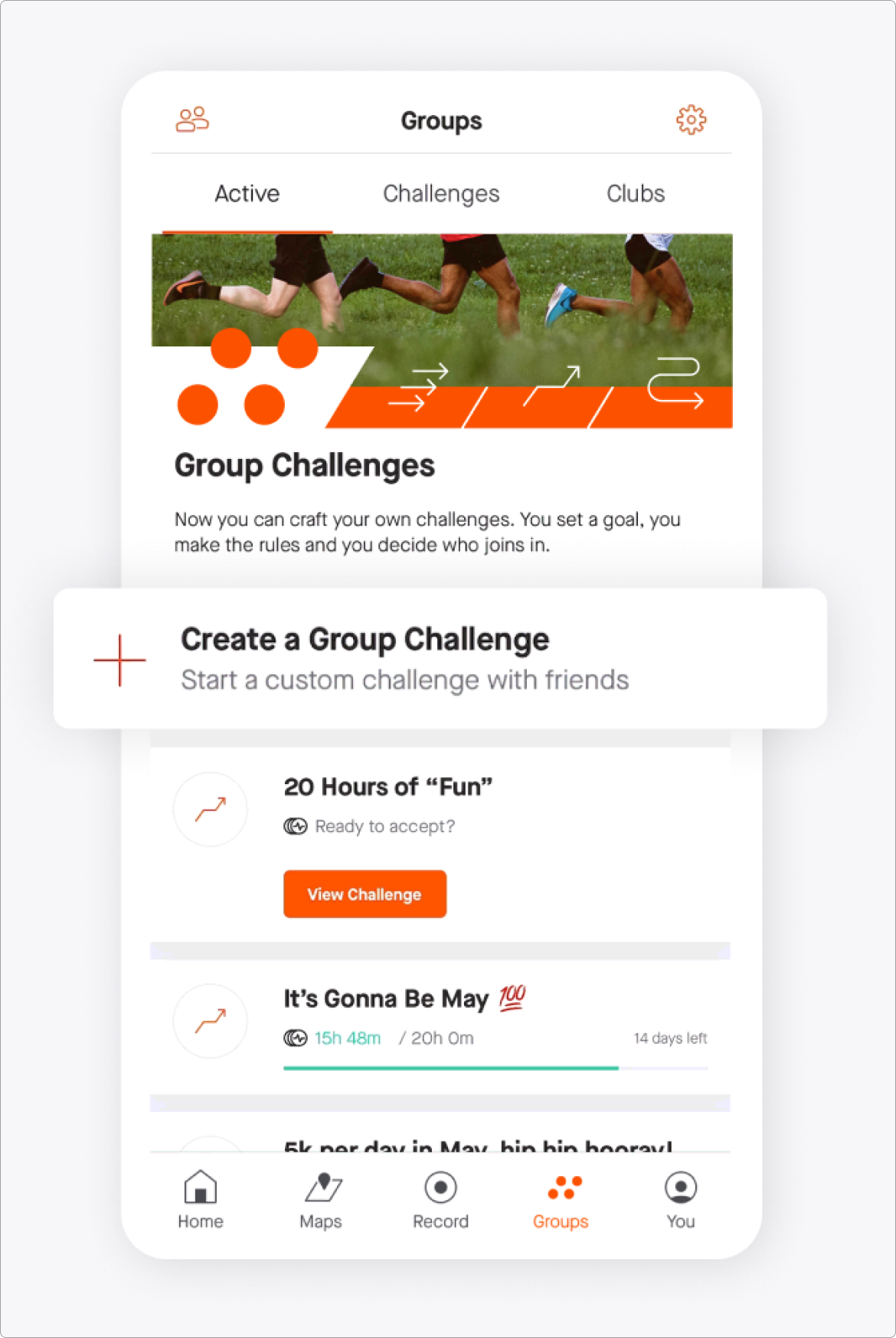 Strava mobile app